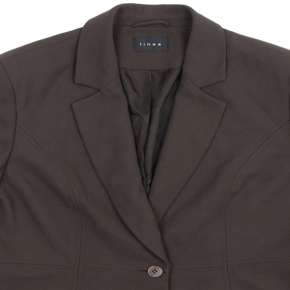 Linea Womens Grey   Jacket Suit Jacket Size 16
