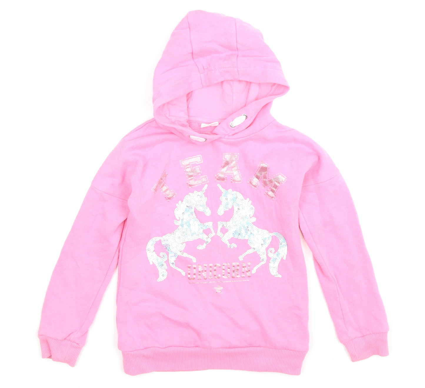 F&F Girls Pink   Pullover Hoodie Size 7-8 Years