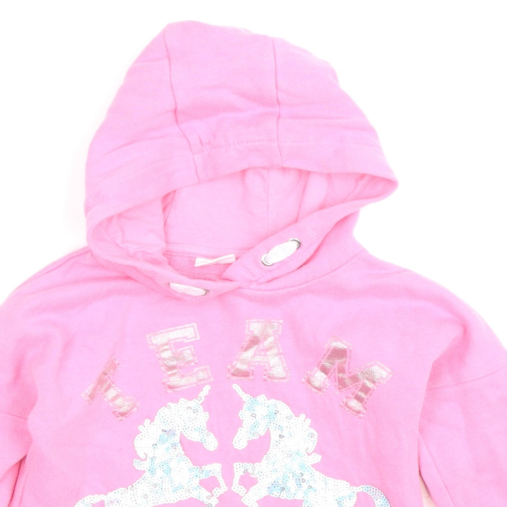 F&F Girls Pink   Pullover Hoodie Size 7-8 Years