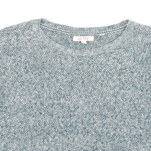 Fat Face Womens Blue  Knit Pullover Jumper Size 10