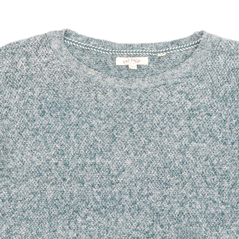 Fat Face Womens Blue  Knit Pullover Jumper Size 10