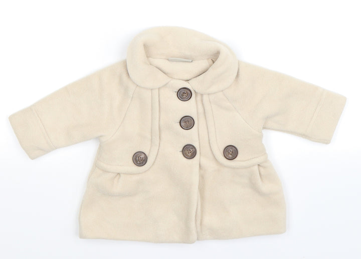 NEXT Baby Beige  Fleece Jacket  Size 3-6 Months