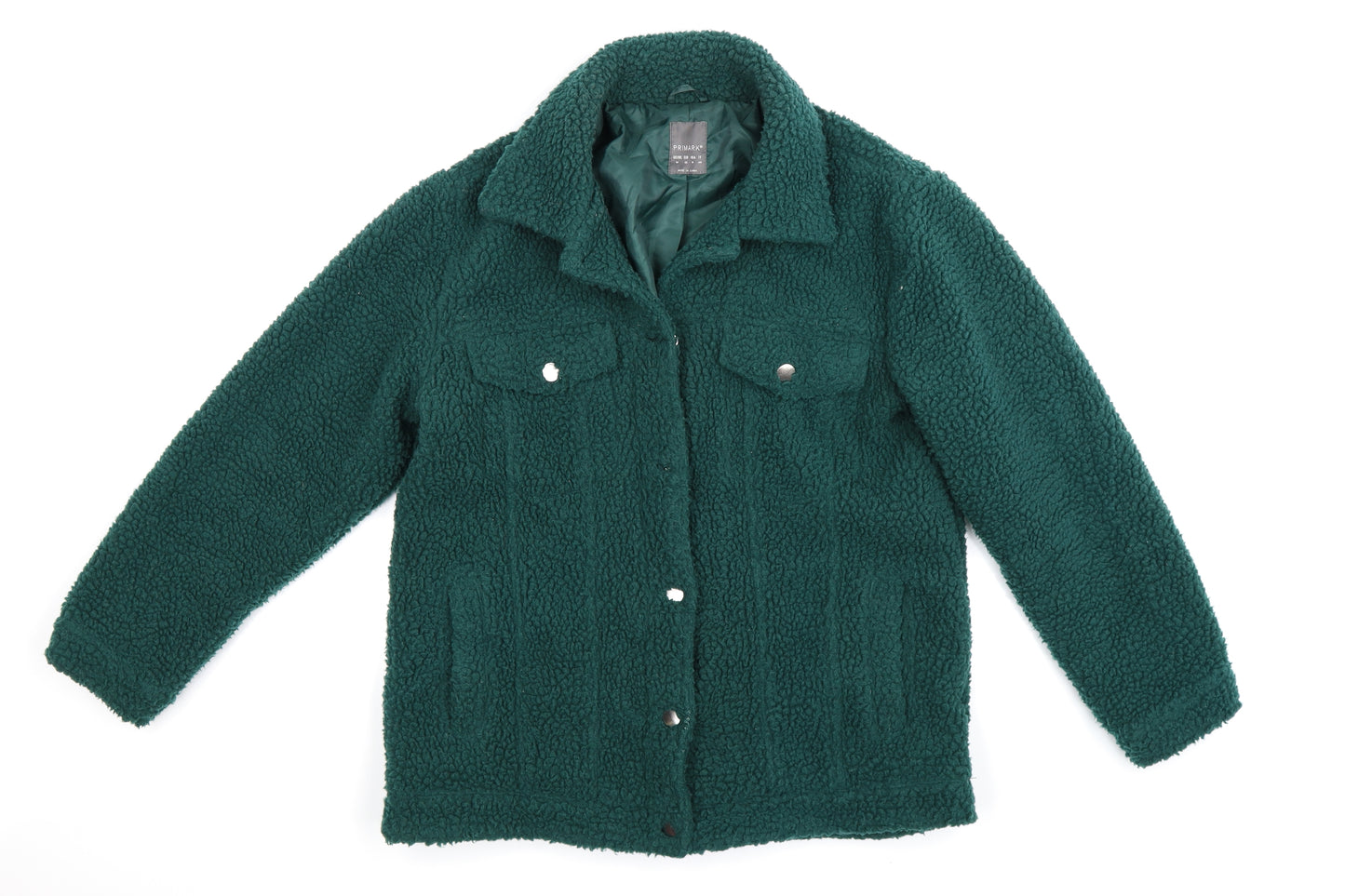 Primark Womens Green  Fleece Jacket  Size 14