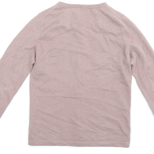 PURE Collection Womens Grey  Knit Cardigan Jumper Size 12
