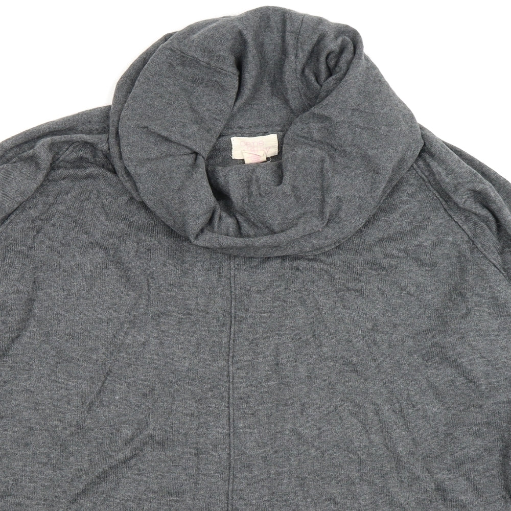 Cape Daisy Womens Grey  Knit Pullover Jumper Size 24