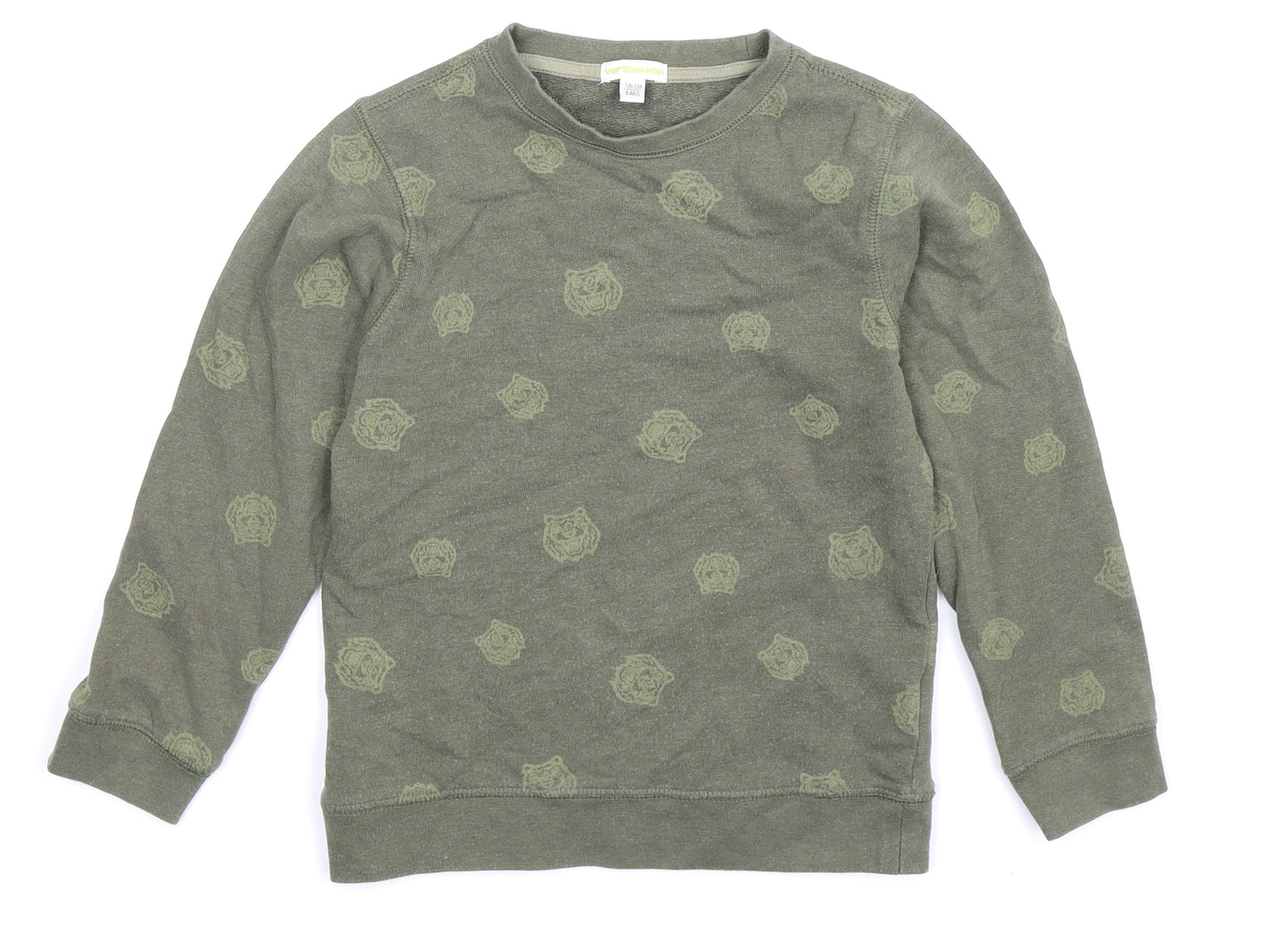 Vertbaudet Boys Green   Pullover Sweatshirt Size 8 Years