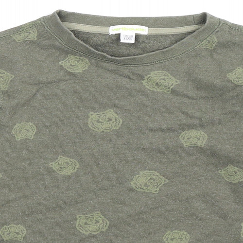 Vertbaudet Boys Green   Pullover Sweatshirt Size 8 Years