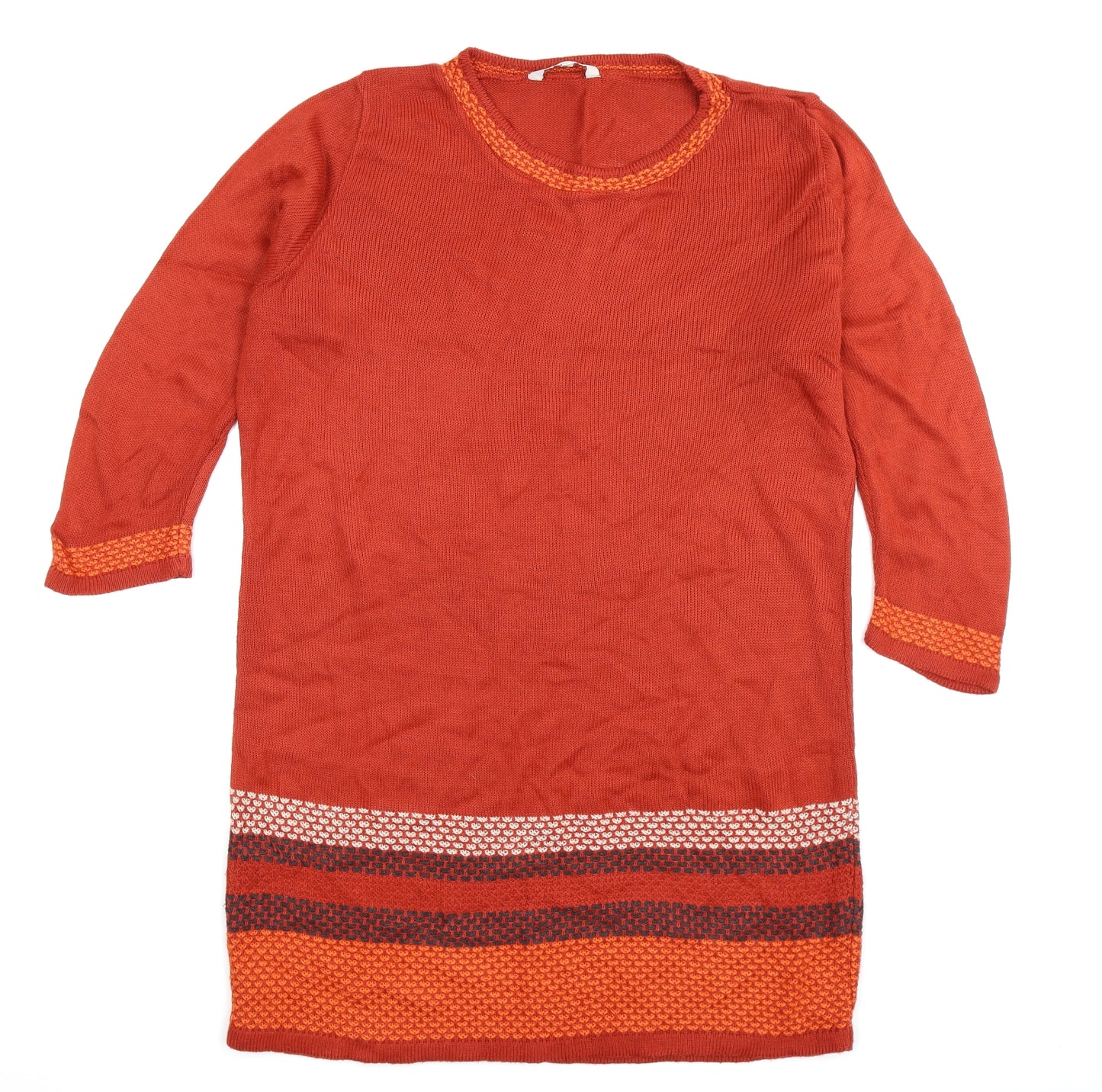 Peacocks Womens Brown  Knit Jumper Dress  Size 18