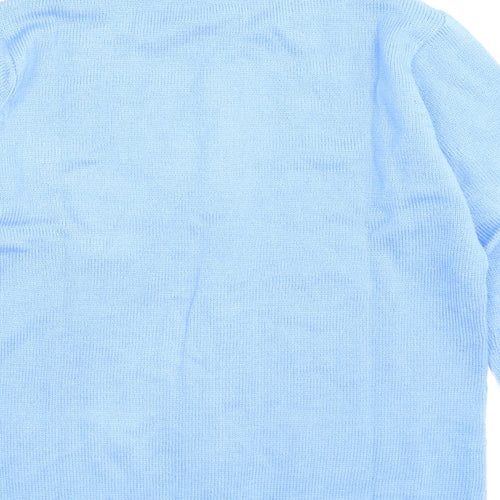 Damart Womens Blue  Knit Cardigan Jumper Size 16