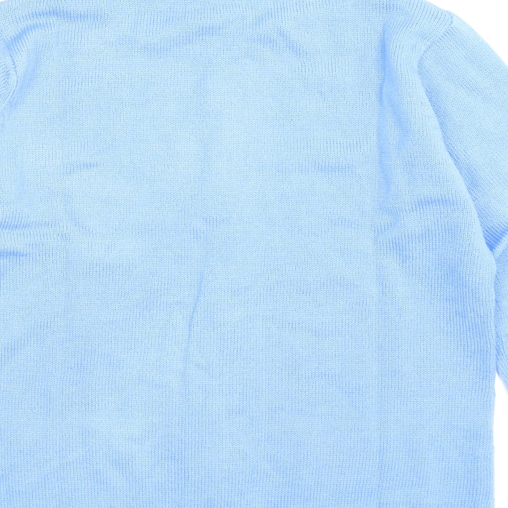 Damart Womens Blue  Knit Cardigan Jumper Size 16