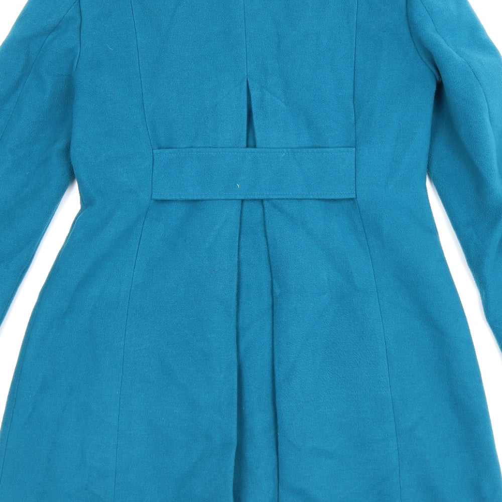 Marks and Spencer Womens Blue   Pea Coat Coat Size 10