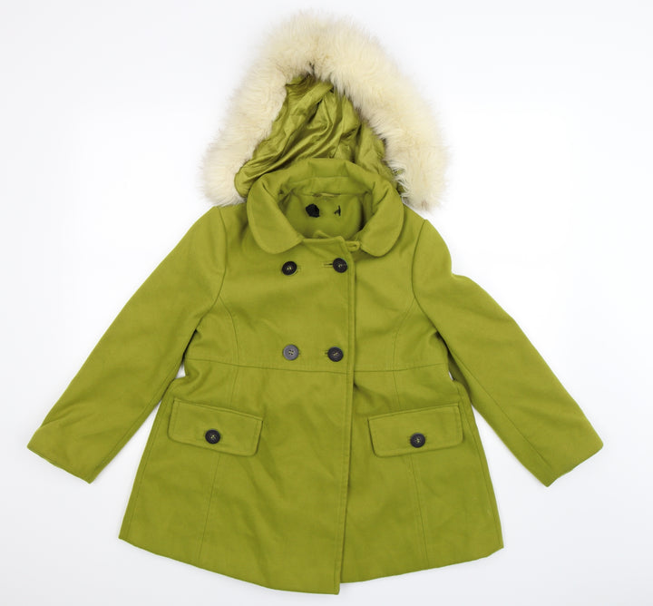 Topshop Womens Green Jacket Coat Size 6