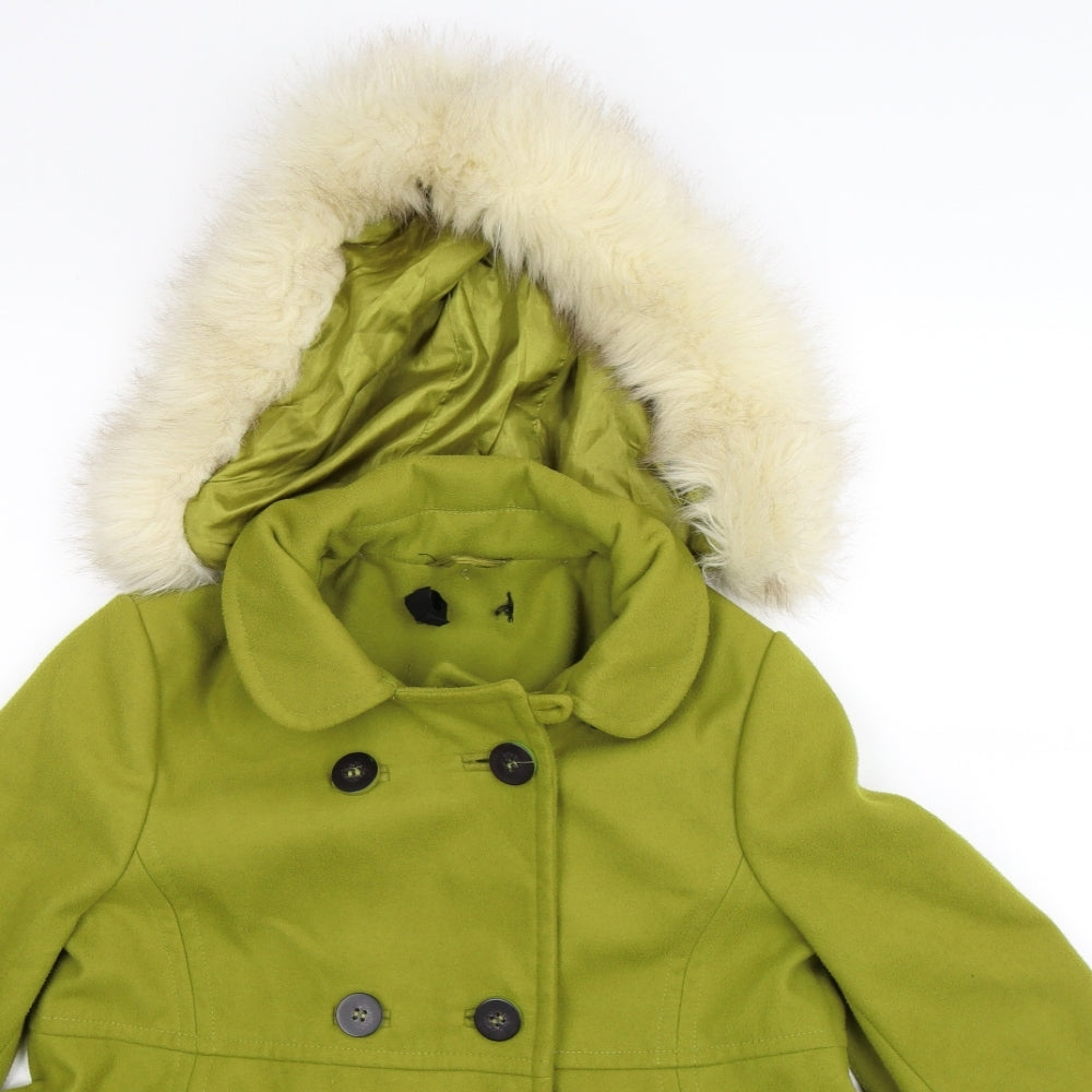 Topshop Womens Green   Jacket Coat Size 6