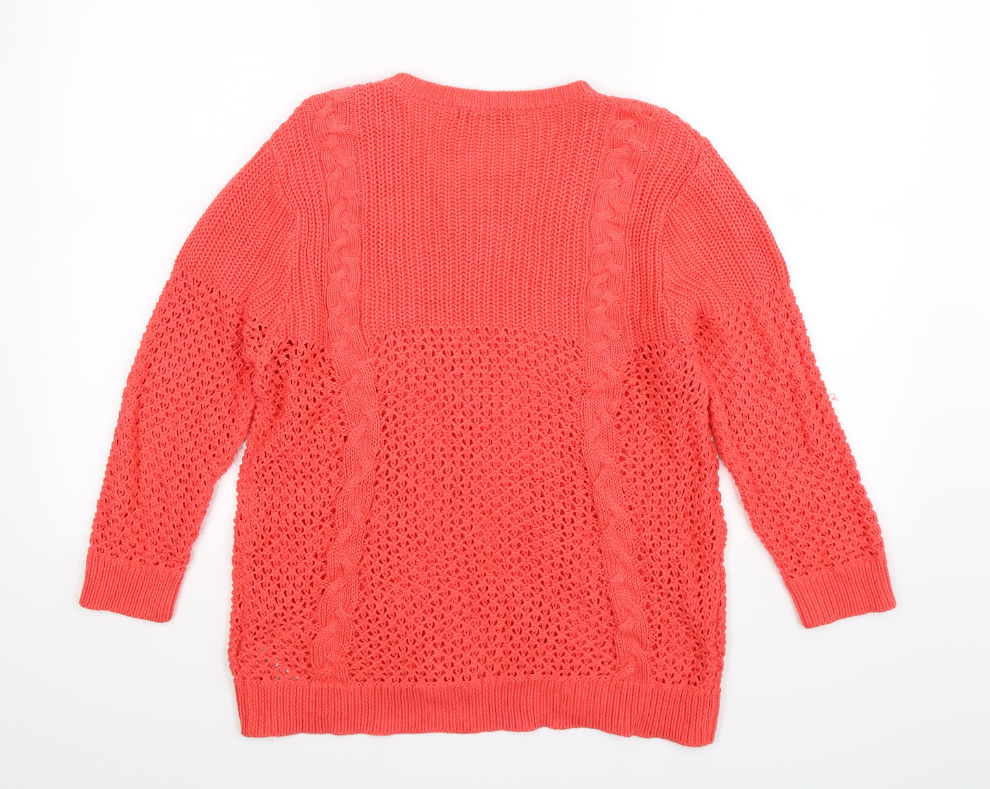 Marks and Spencer Womens Pink  Knit Pullover Jumper Size 14