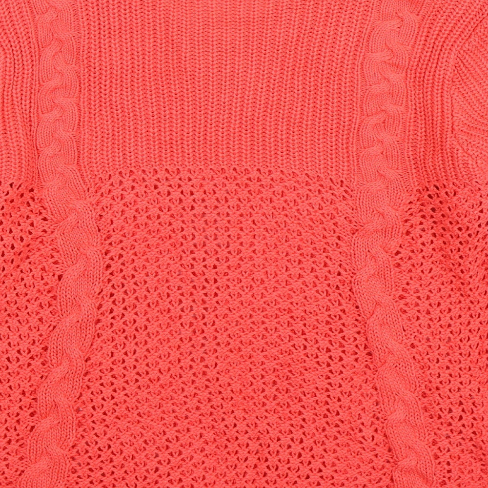 Marks and Spencer Womens Pink  Knit Pullover Jumper Size 14