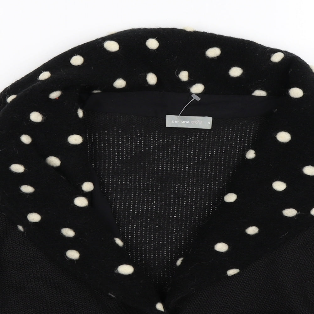 Per Una Womens Black  Knit Cardigan Jumper Size S