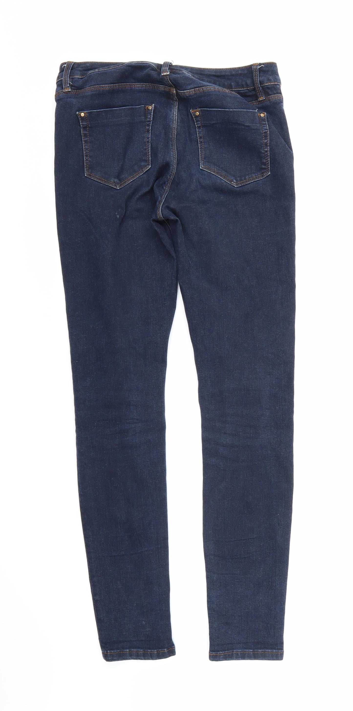 Warehouse Womens Blue  Denim Skinny Jeans Size 12 L28 in