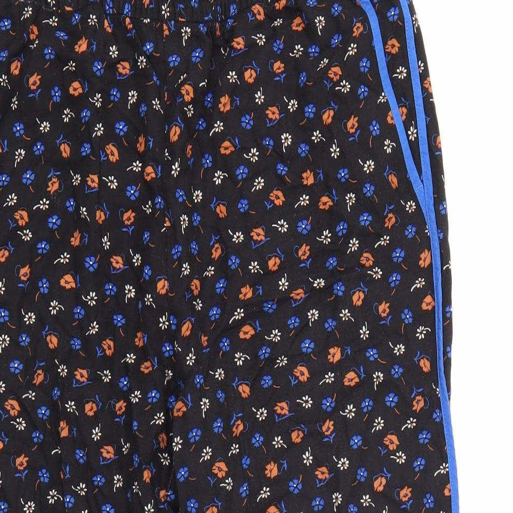 Madewell Womens Black Floral  Trousers  Size M L22 in