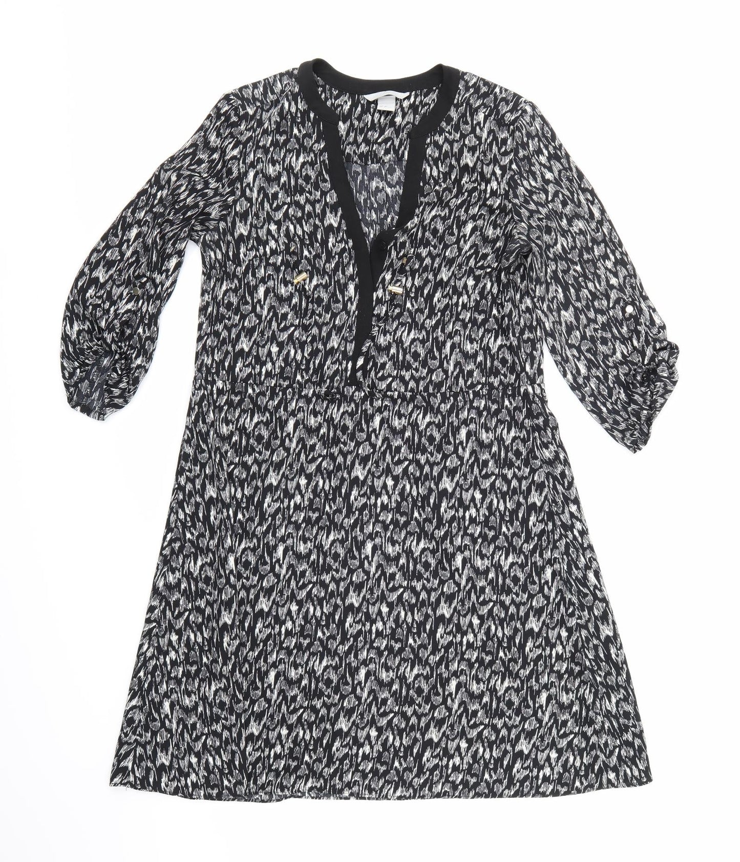 H&M Womens Black   A-Line  Size 8
