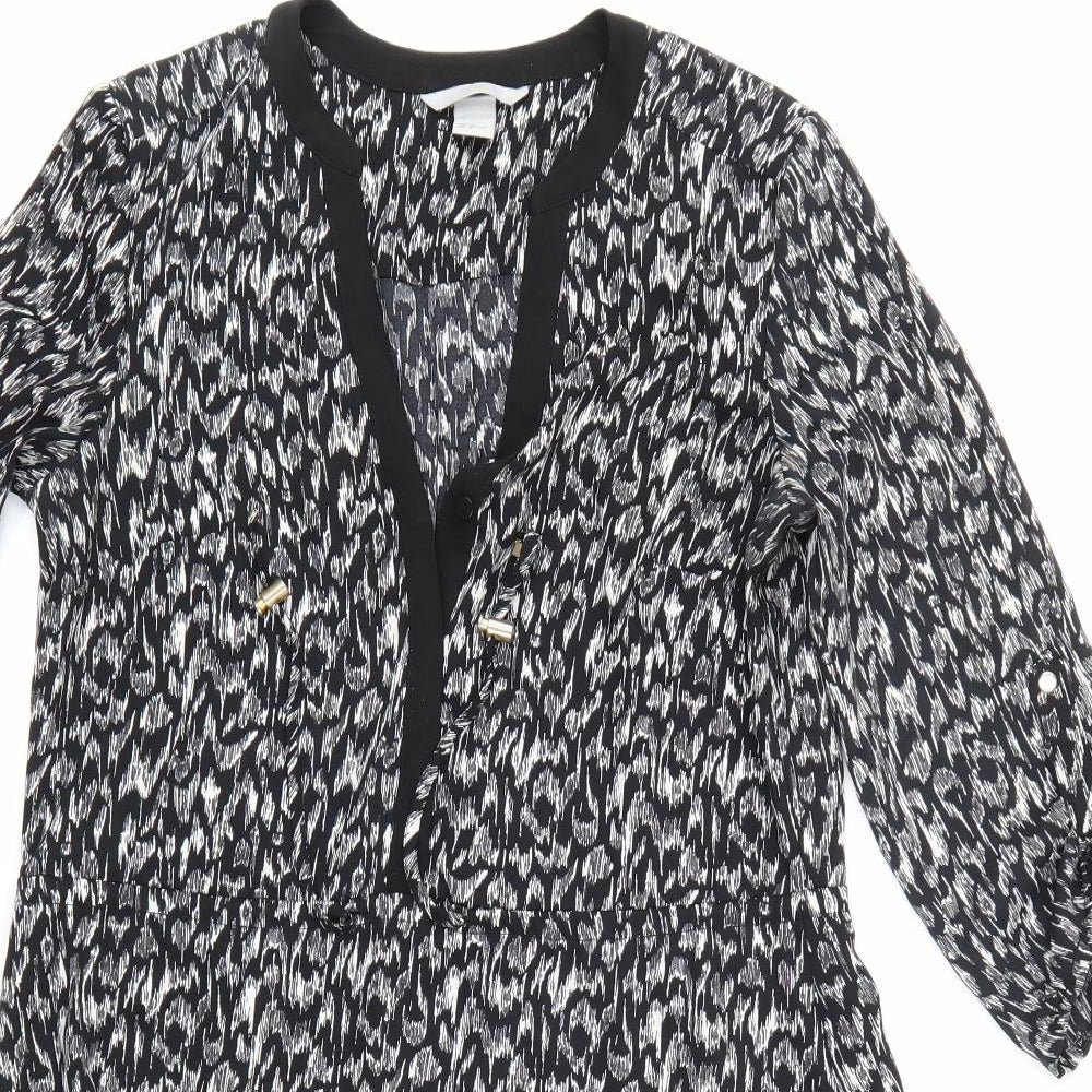 H&M Womens Black   A-Line  Size 8
