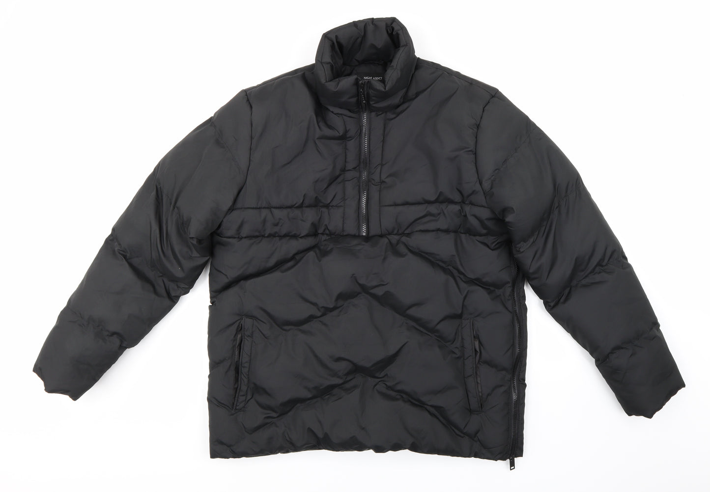 Night Addict Womens Black   Jacket Coat Size M