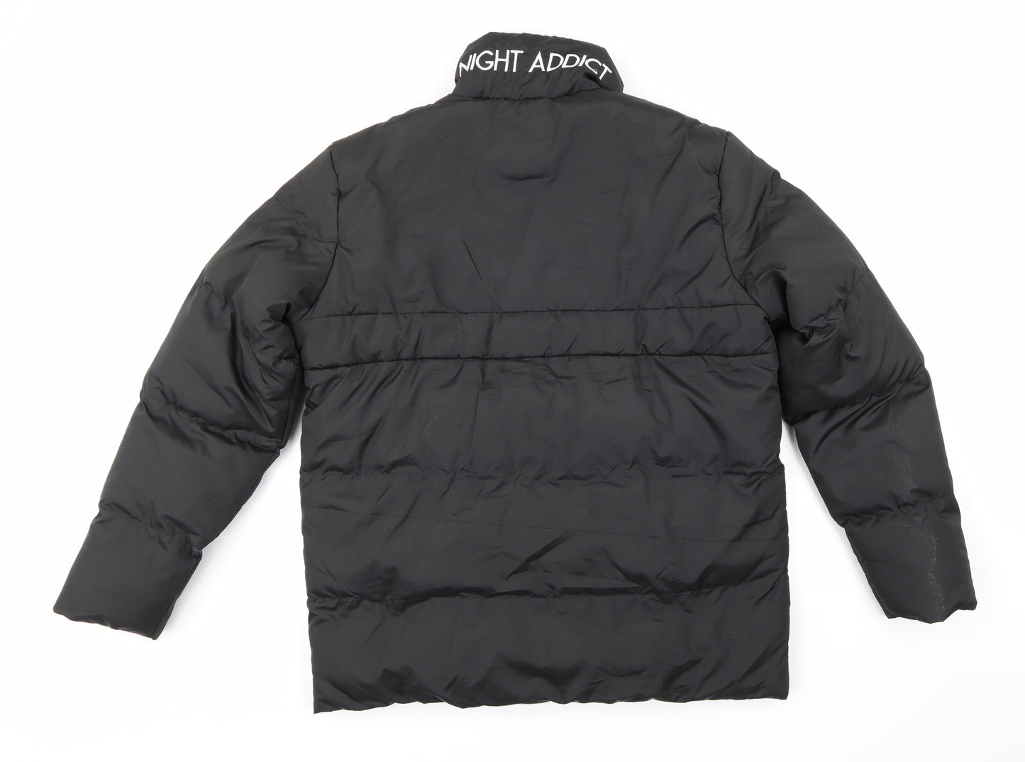 Night Addict Womens Black   Jacket Coat Size M