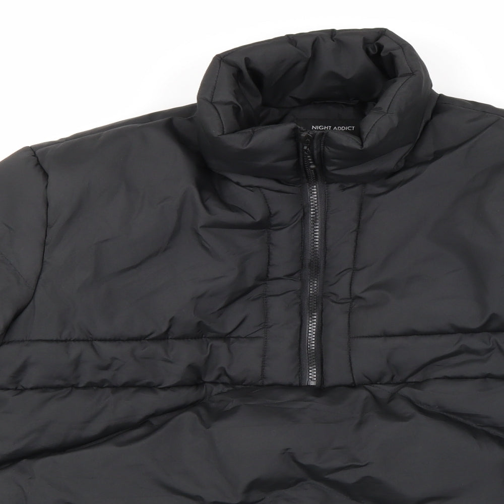 Night Addict Womens Black   Jacket Coat Size M