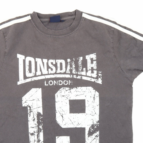 Lonsdale Mens Grey    T-Shirt Size M