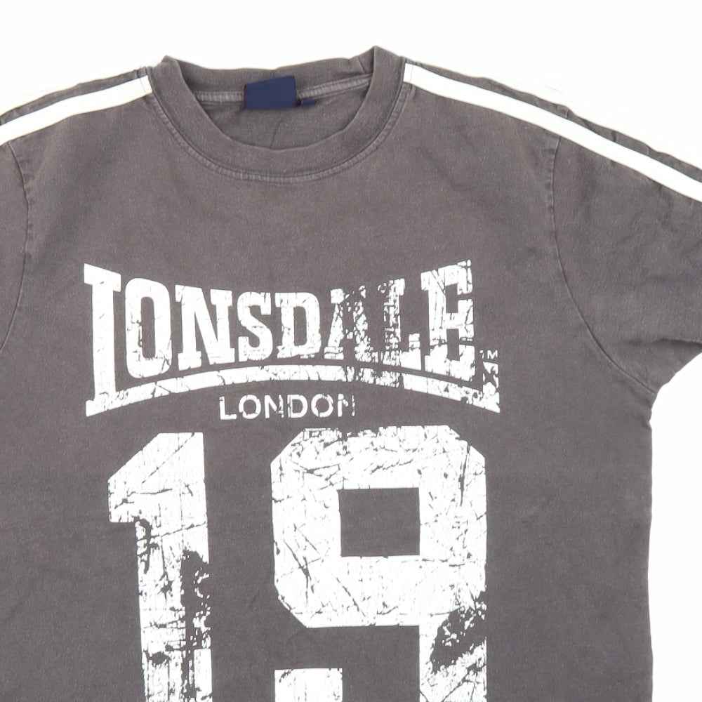 Lonsdale Mens Grey    T-Shirt Size M