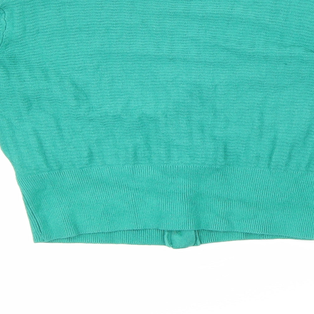 Louche Womens Green  Knit Cardigan Jumper Size 10