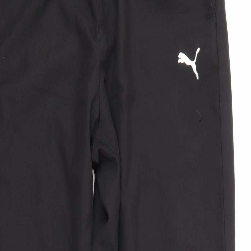 PUMA Mens Black   Sweatpants Trousers Size M L27 in