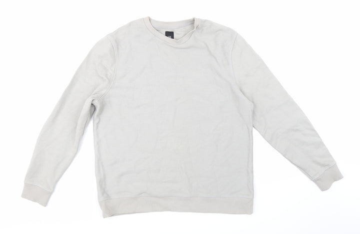 River Island Girls Grey Pullover Sweatshirt Size L