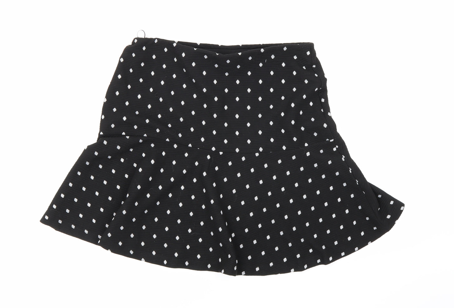 TU Womens Black Polka Dot  A-Line Skirt Size 12