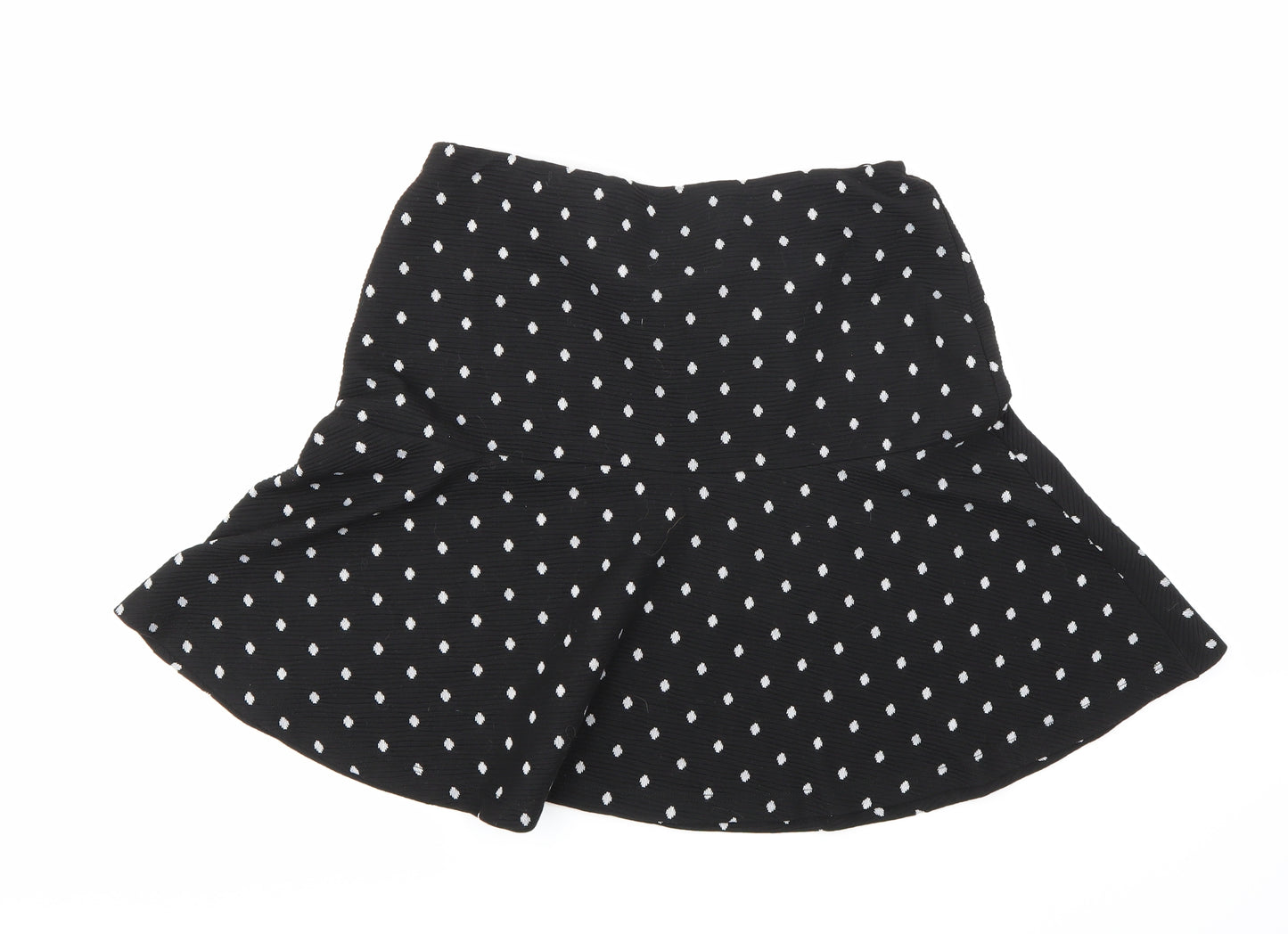 TU Womens Black Polka Dot  A-Line Skirt Size 12