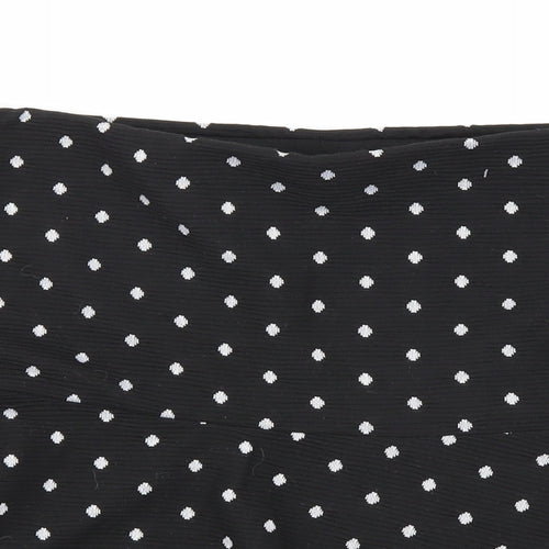 TU Womens Black Polka Dot  A-Line Skirt Size 12