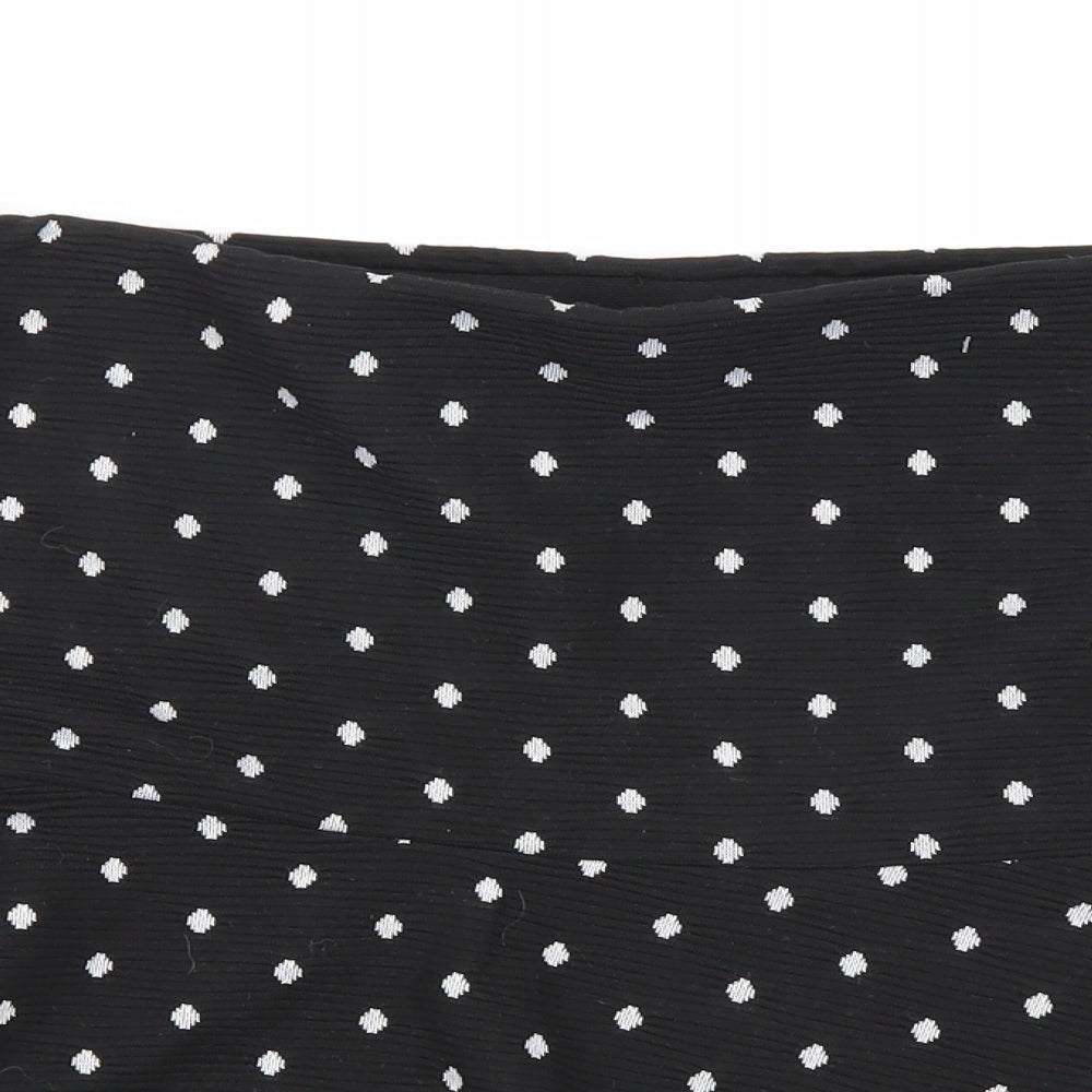 TU Womens Black Polka Dot  A-Line Skirt Size 12