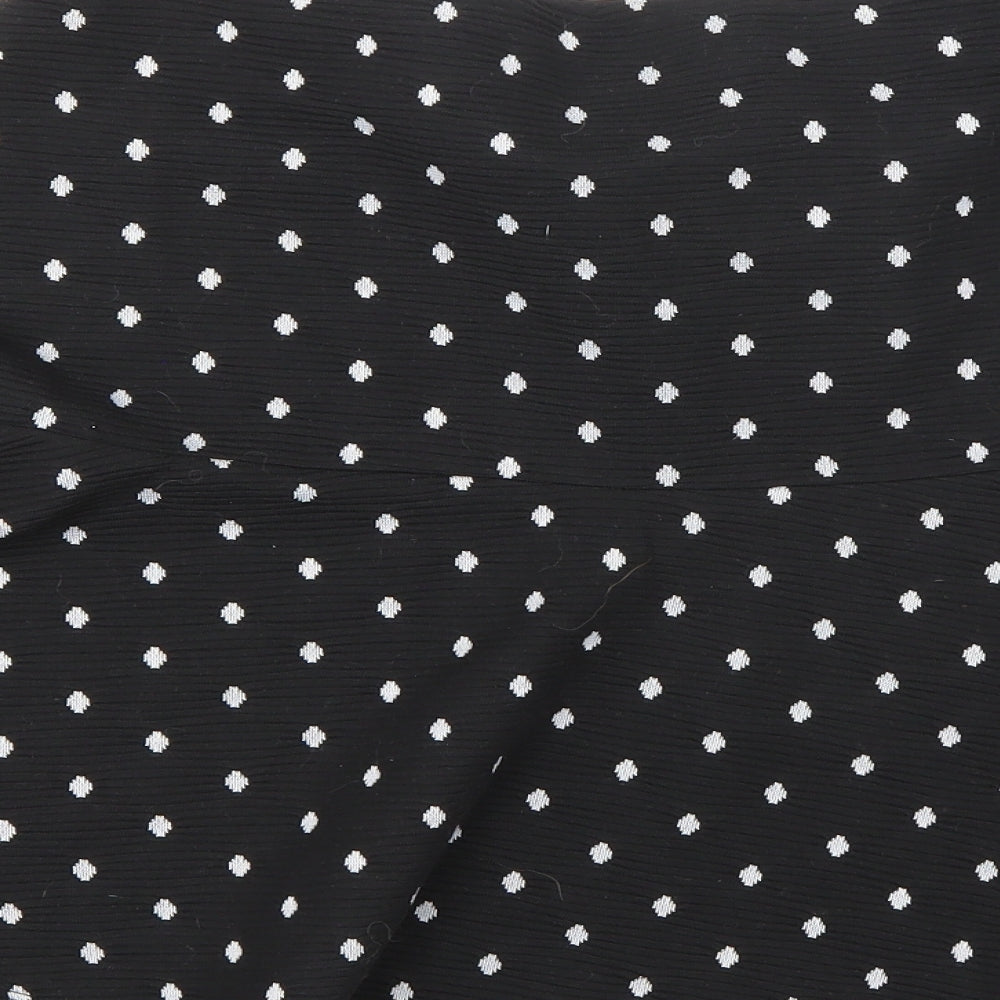 TU Womens Black Polka Dot  A-Line Skirt Size 12