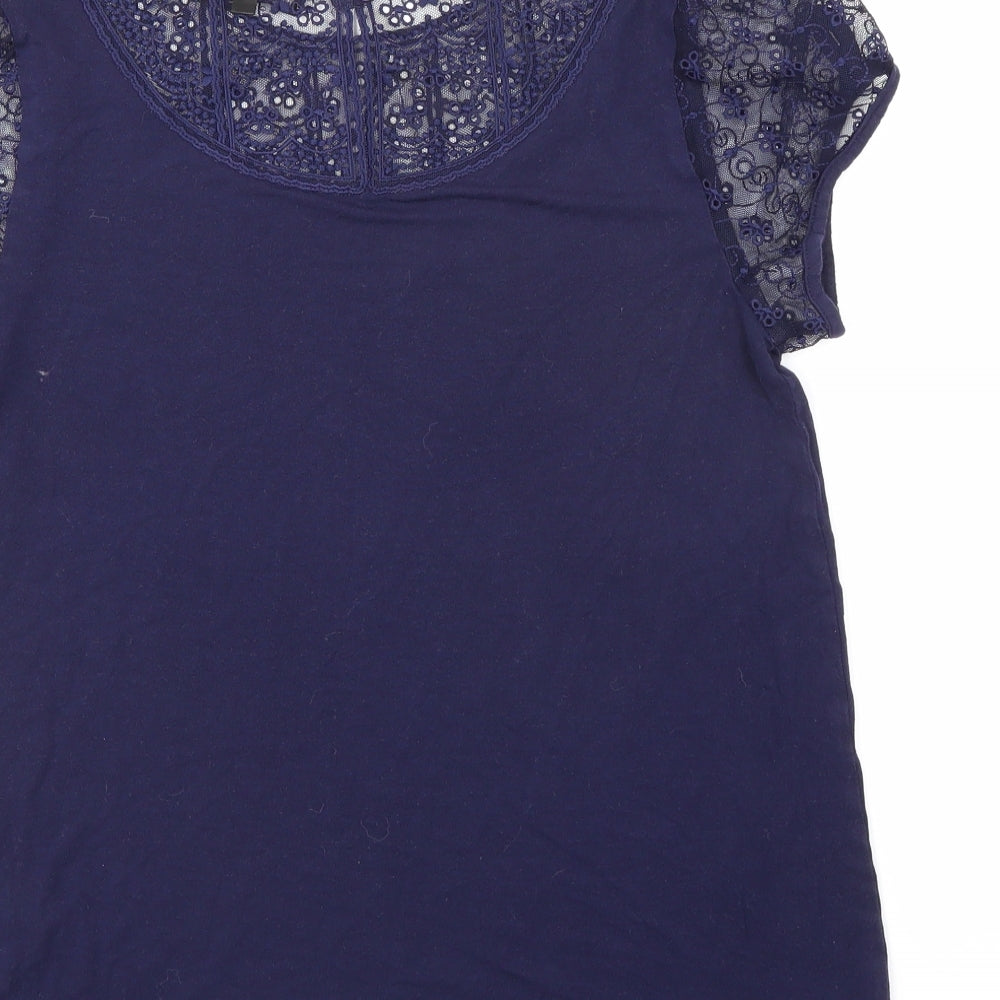 Marks and Spencer Womens Blue   Basic T-Shirt Size 10
