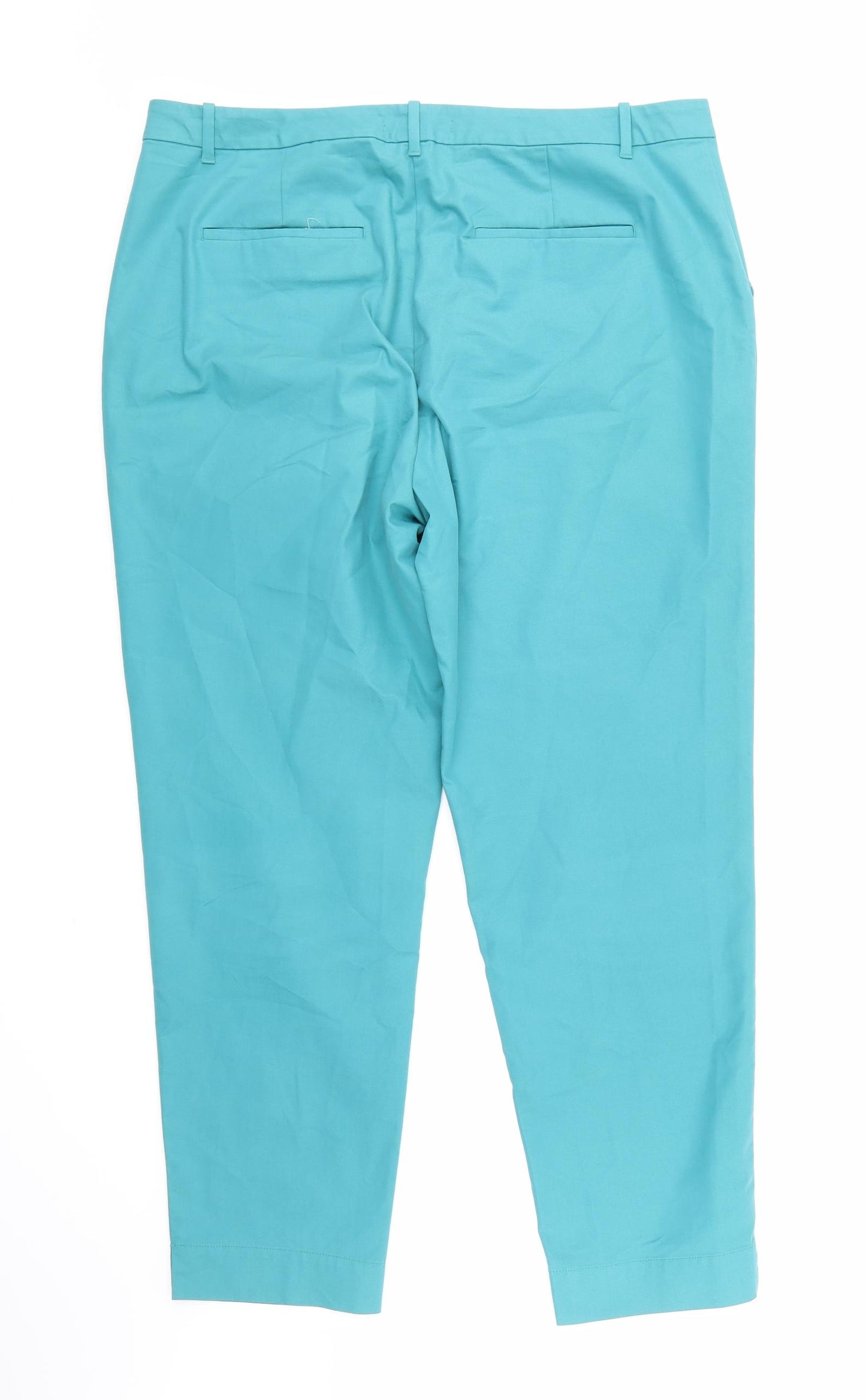 Marks and Spencer Womens Blue   Trousers  Size 18 L27 in