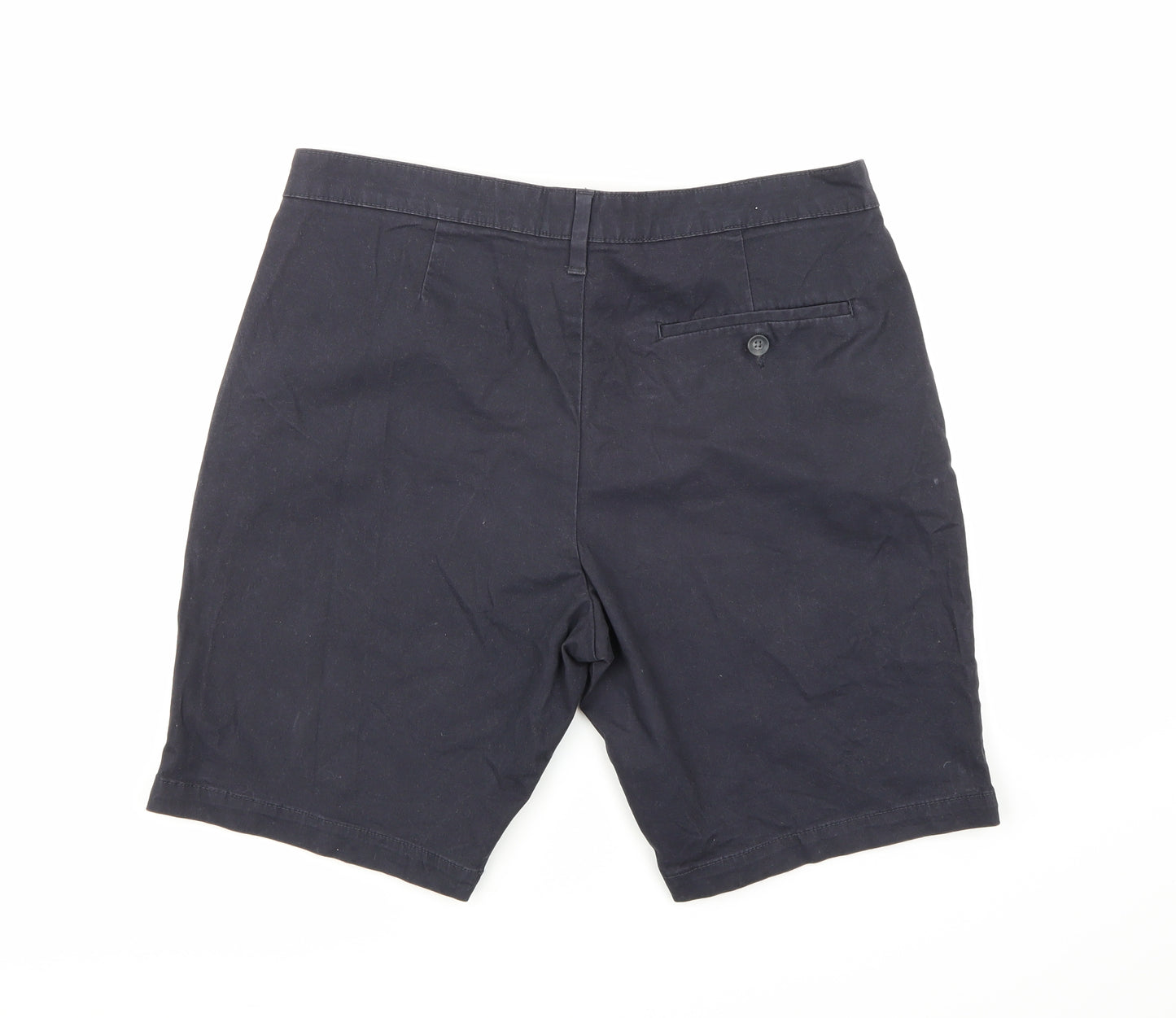 Marks and Spencer Mens Blue   Chino Shorts Size 34 in