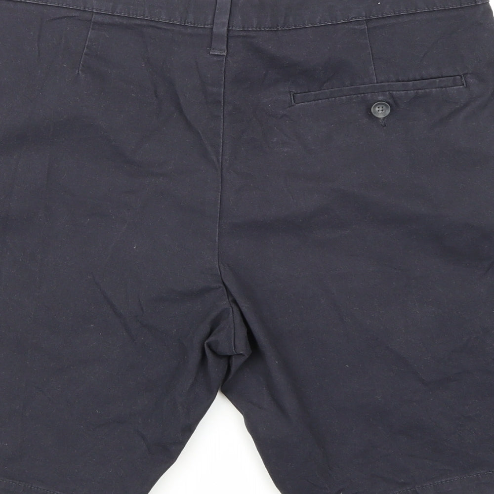 Marks and Spencer Mens Blue   Chino Shorts Size 34 in