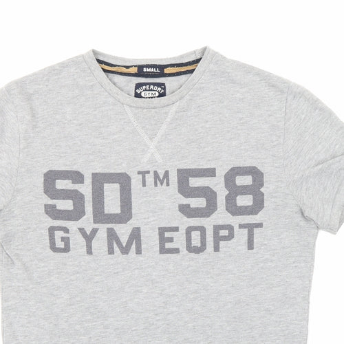Superdry Mens Grey    T-Shirt Size S