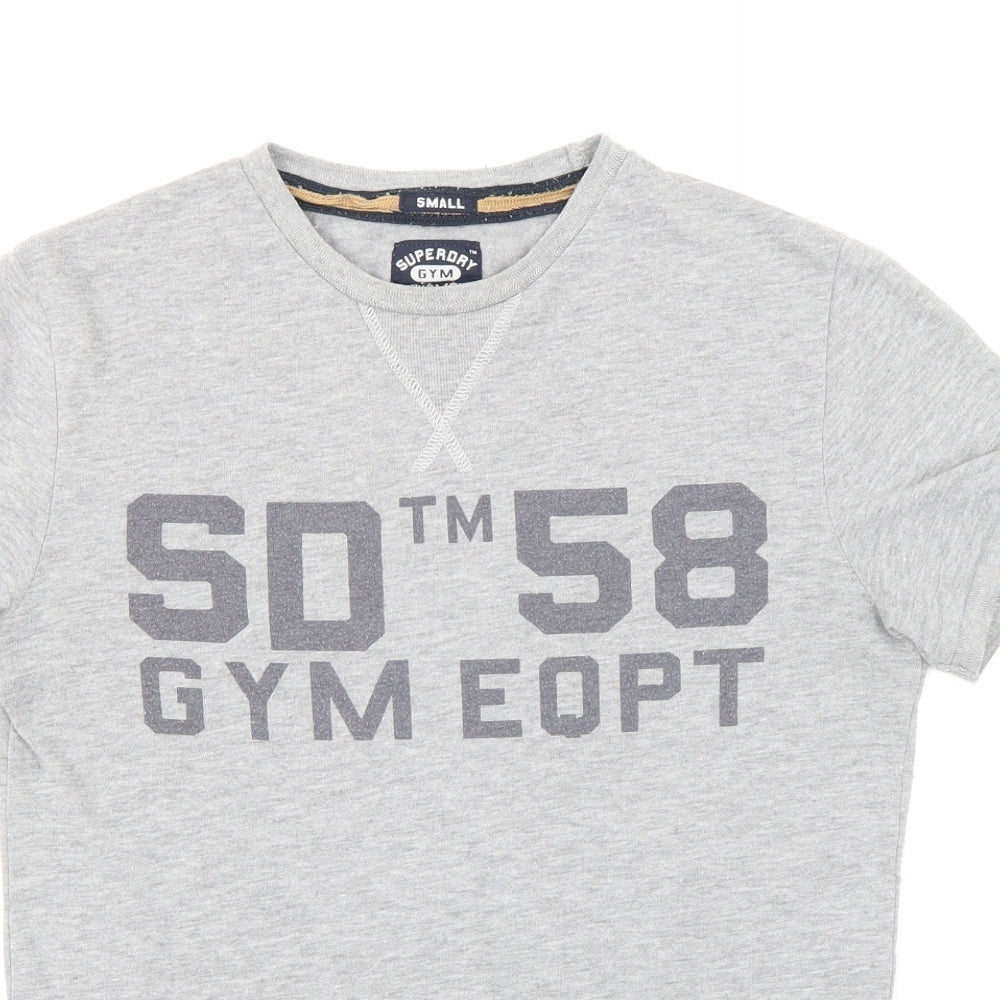 Superdry Mens Grey    T-Shirt Size S