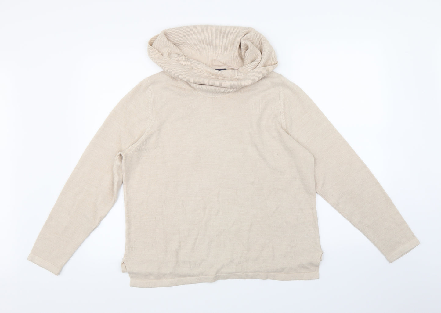 Marks and Spencer Womens Beige   Pullover Jumper Size 16