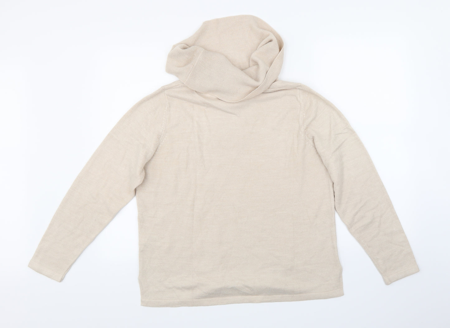 Marks and Spencer Womens Beige   Pullover Jumper Size 16