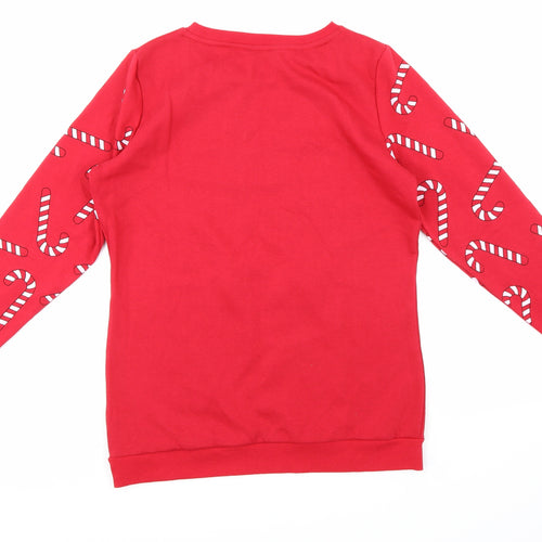 F&F Womens Red   Pullover Sweatshirt Size 10