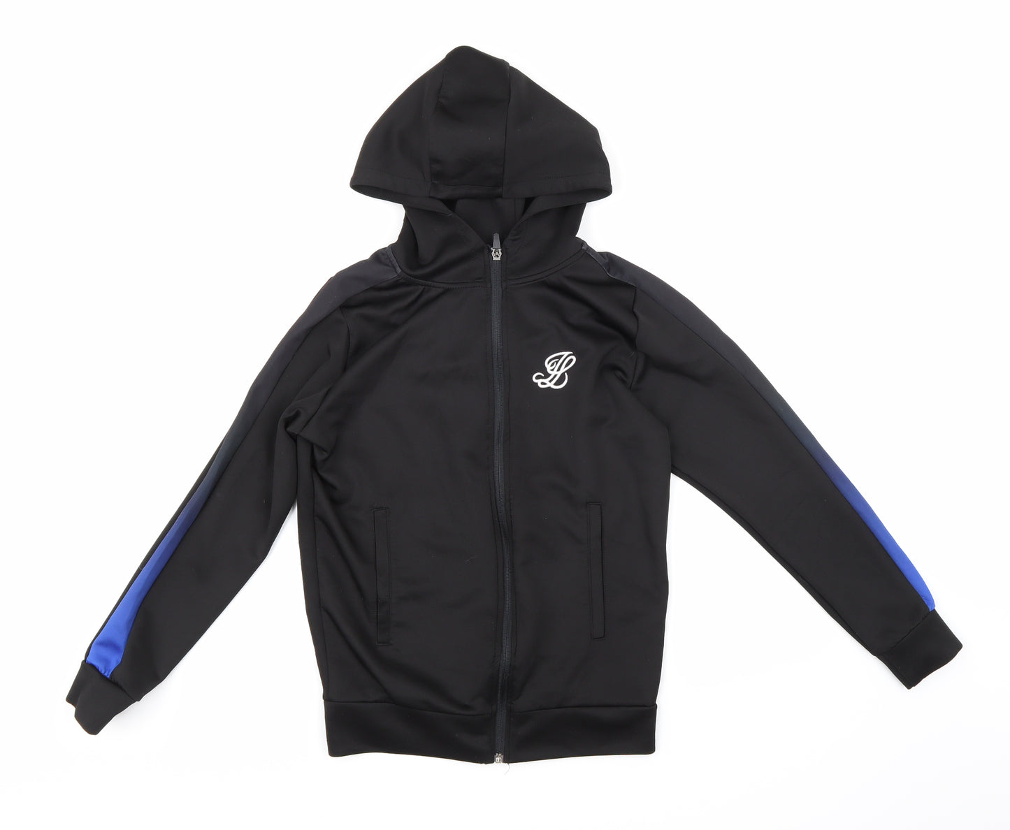 Illusive Boys Black   Full Zip Hoodie Size 13-14 Years