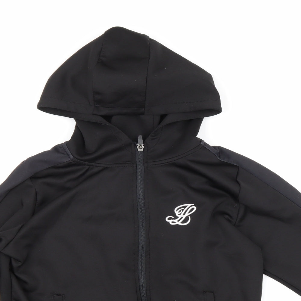 Illusive Boys Black   Full Zip Hoodie Size 13-14 Years