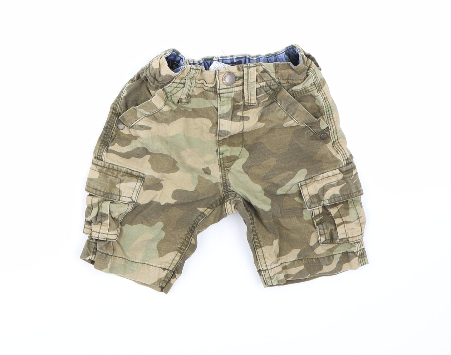 NEXT Boys Green Camouflage  Chino Shorts Size 4 Years