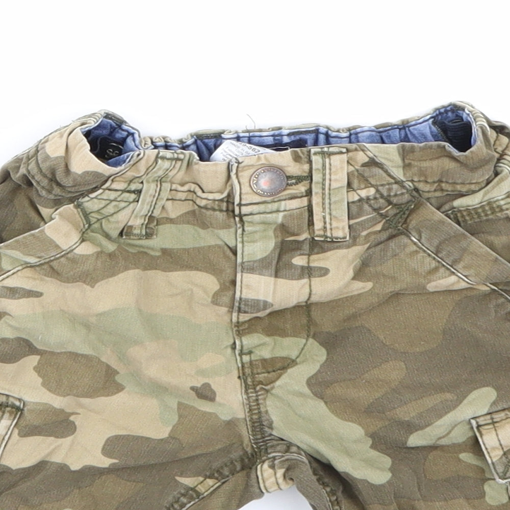 NEXT Boys Green Camouflage  Chino Shorts Size 4 Years